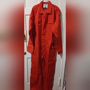 Fire Resistant Overalls By Just in Trend, Sz L,  Orange Jumpsuit NWOT